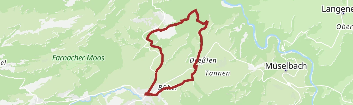 Route map: Alberschwende | Wasserfallrunde